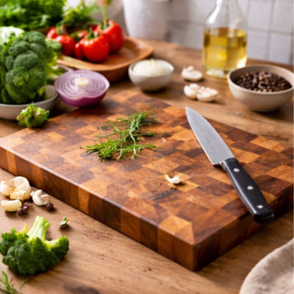 Planche en bois d'acacia