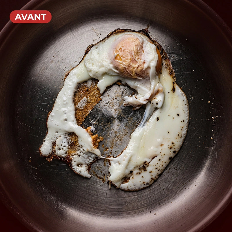 Oeuf sans accroc dans la poêle NOXH